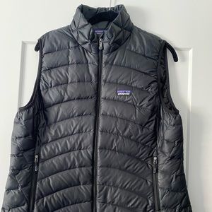 Patagonia black down vest